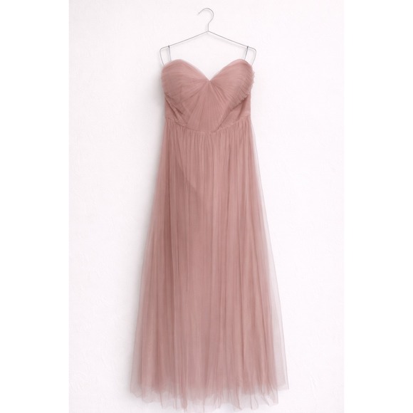 Jenny Yoo Dresses & Skirts - Blush Tulle Maxi Dress Size 18 Formal Prom Bridesmaid Wedding Guest Cottagecore